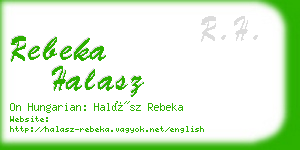 rebeka halasz business card